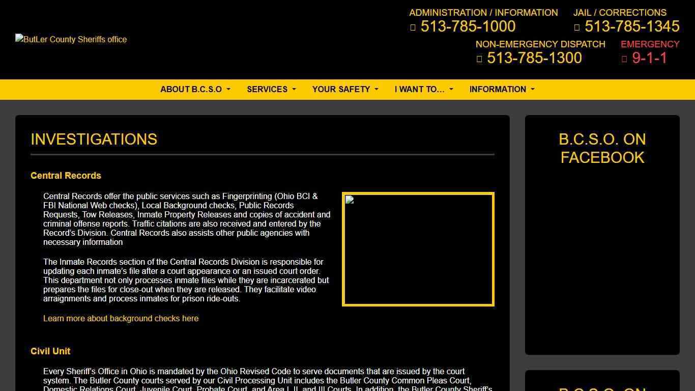 Records/ Civil/ Warrants/Salvage Yard